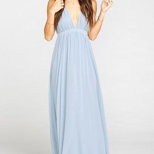 Show Me Your Mumu - Ava Dress in Steel Blue C
